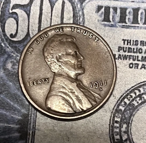 1911 S Lincoln Wheat Penny - FULL WHEATS - AU/MS - Combined Shipping