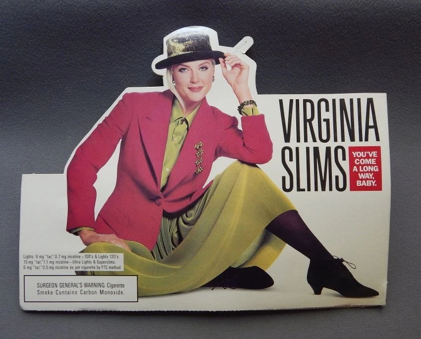 Virginia slims バージニアスリム 白水着 自販機プラ ポスター Amazon