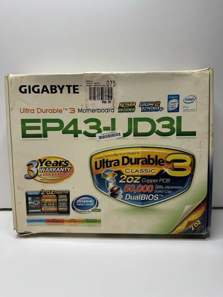 Placa madre Gigabyte Ultra Durable 3 EP43-UD3L Foto 2 de 4