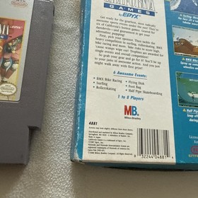 California Games Nintendo NES, 1989 solo scatola e gioco testato