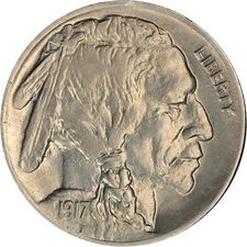 1917-D Buffalo Nickel Nice AU/BU Nice Luster Nice Strike Better Date++