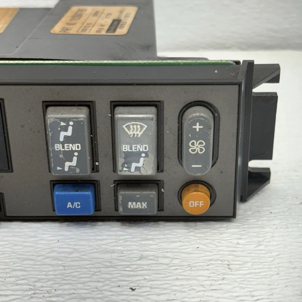 Panel de control climático Chevrolet Silverado GMC Sierra 1500 2500 1988-1994 Foto 4 de 4