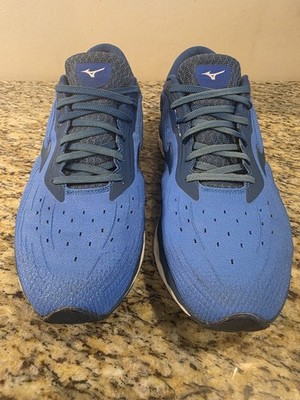 Mizuno Men's 12 Wave Sky 5 Athletic Sneakers Imperial Blue Running Shoes