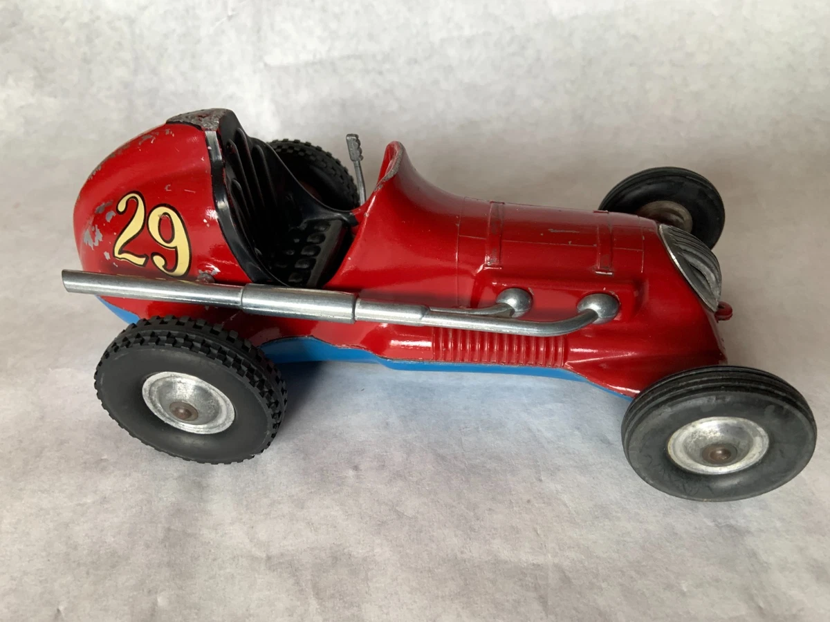Roy Cox Fingerhut Drome Champion Tether rot #29 mit Armaturenbrett Aufkleber Vintage