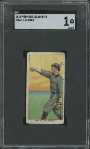 Ed Reagan 1909 T206 Piedmont 350 card