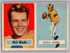 1957 Topps - Billy Wade #34 - VG-EX *TEXCARDS*