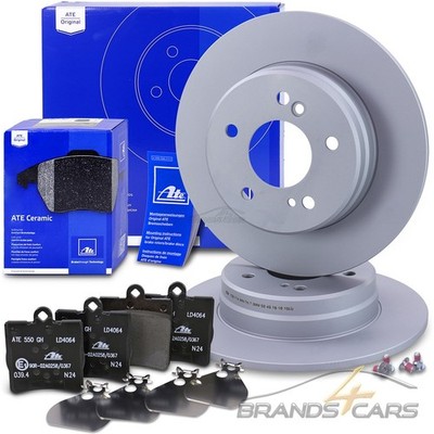 ATE BREMSSCHEIBEN+CERAMIC BELÄGE HINTEN FÜR MERCEDES C-KLASSE W202 E-KLASSE W210