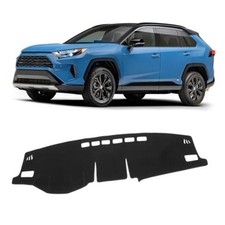 Black Dash Cover Mat for Toyota RAV4 2019-2025 Left Hand Driving Non-Slip