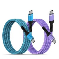2X Usb C Auf Usb C Ladekabel 60W, 0.9M, Schnellladen Typ C Kabel
