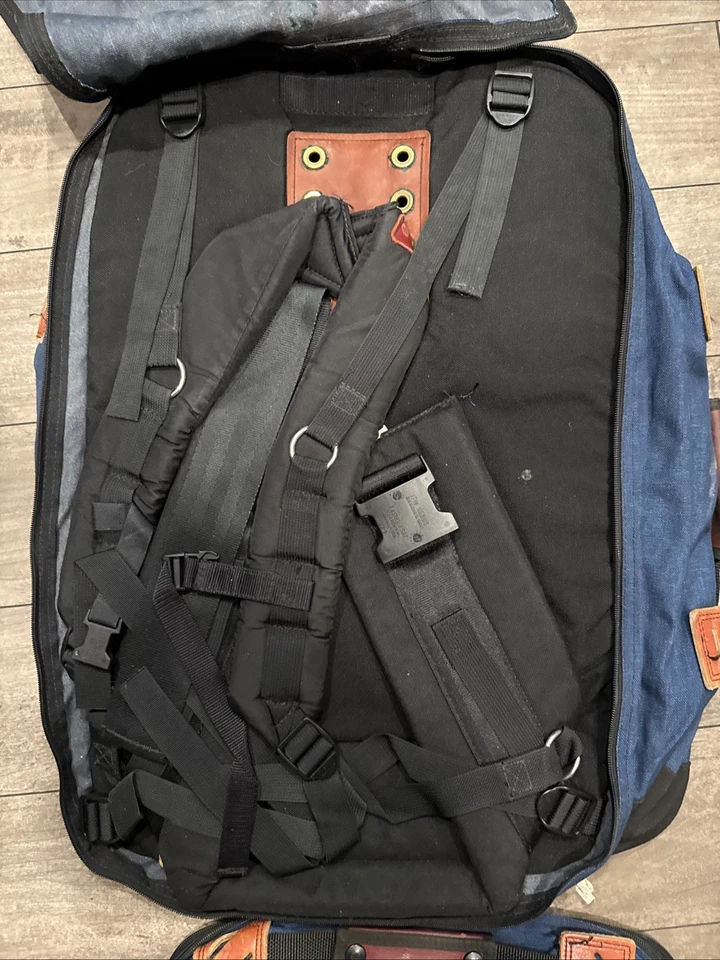 Mochila de viaje convertible Eagle Creek vintage azul 20x15 Foto 3 de 4