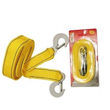 Heavy Duty 4M 3-Ton Towing Rope with Safety Hooks for Cars, Trucks, SUVs