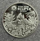 1 oz .999 Silver ~ 1991 Total Solar Eclipse ~ Hawaii Dala Bullion Round