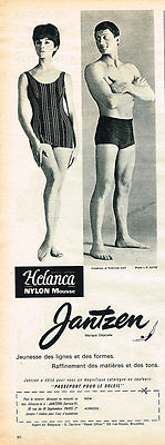 REKLAME WERBUNG 1961 JANTZEN HELANCA Bademode