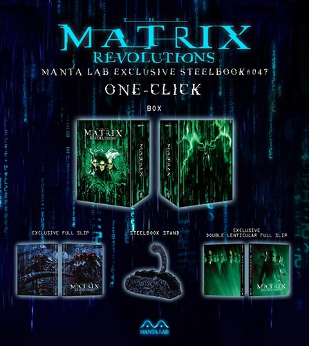 NEW MATRIX REVOLUTIONS 4K UHD+BLU-RAY "GLOW"ONE CLICK 2 STEELBOOK+GIFT! MANTALAB - Picture 15 of 15