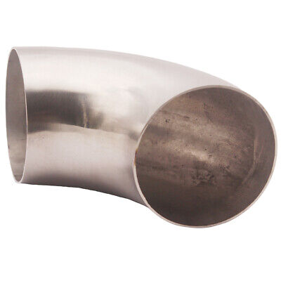 2.5” Ultra Tight Radius Mandrel Bend 90 Degree 304 Stainless Steel 0.84D Exhaust 