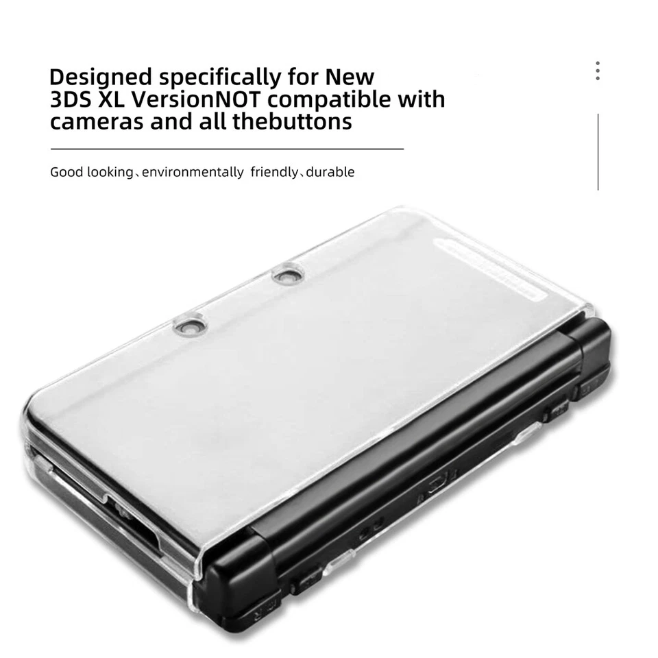 Protective Shell, Ultra Clear Crystal Transparent Hard Case for New 3DS XL LL - Image 3 of 4