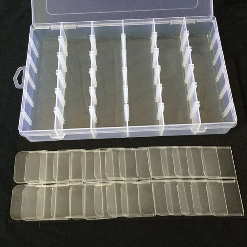3pc Organizer Plastic Box 36 Compartment Craft Jewelry Bead Storage Container - Picture 7 of 10