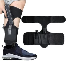 Concealed Pistol Gun Ankle Leg Holster Gun Revolver Carry Wrap Pocket Left Right