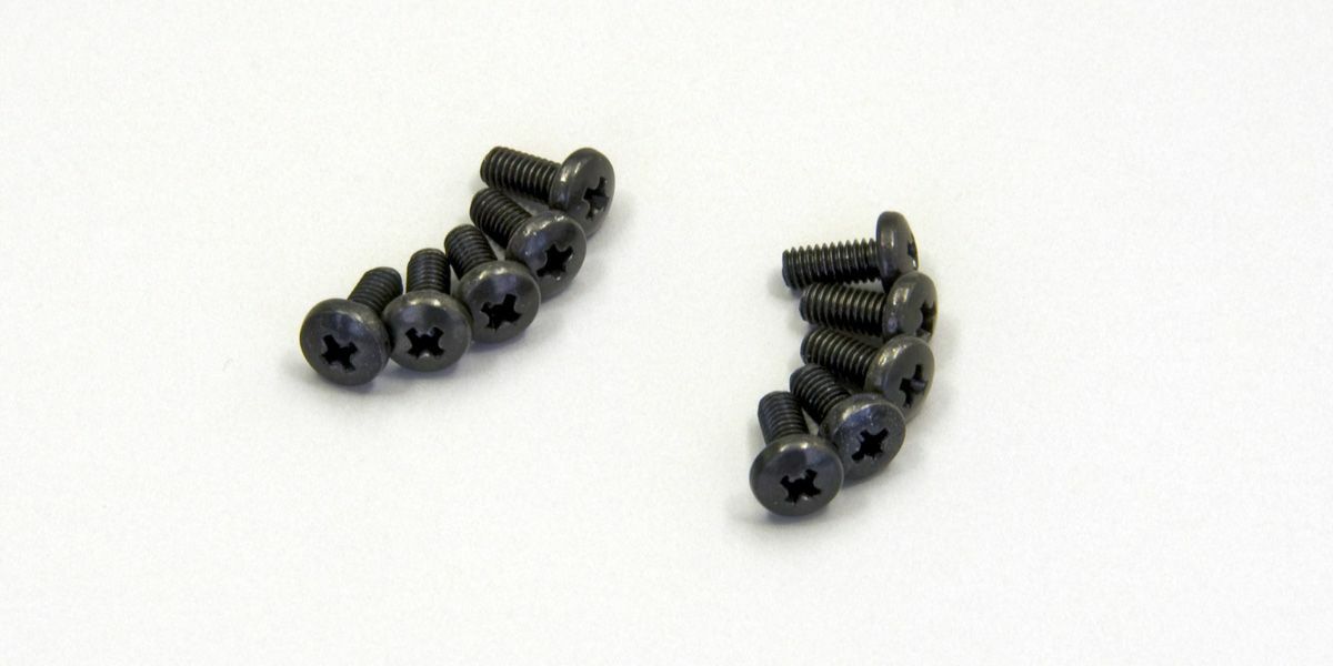 KYOSHO BIND SCREWS, 10 PIECES, M2.6 x 6mm, 1-S02606