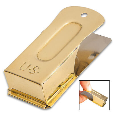 US WWII Solid Brass Cricket D-Day Signaling Clicker Military Clacker Replica