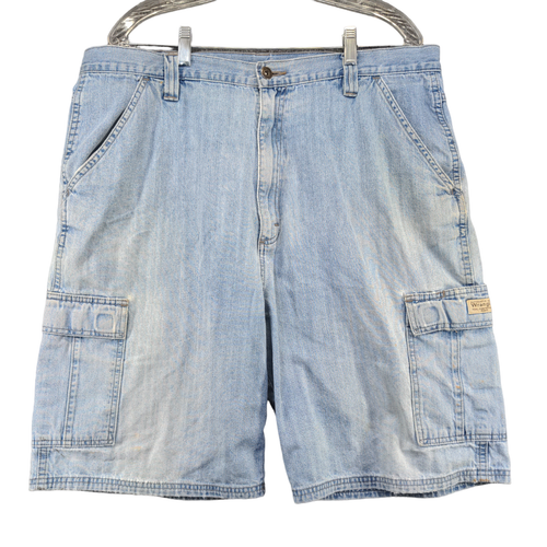 Wrangler Mens Jean Cargo Shorts Blue Size 38 Cotton Denim Pockets eBay