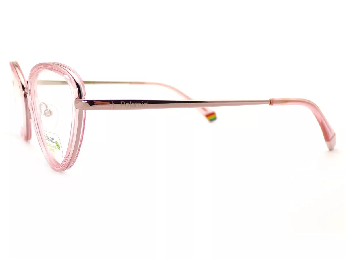 Polaroid Gafas Marco Cristal Rosa Brillante Rosa 52mm Gafas eBay