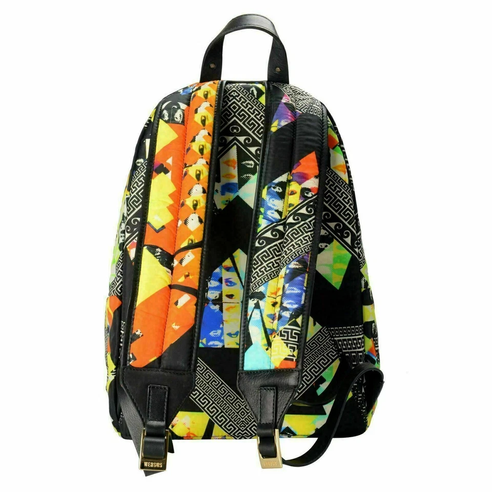 Versace Versus   Trimmed Multi-Color Patterned Unisex Backpack - Image 4 of 4
