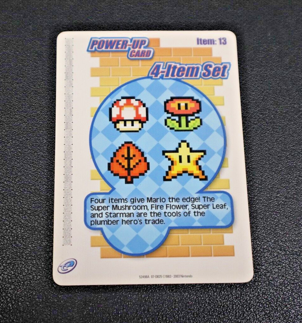 Super Mario Advance 4 E-Reader Power Up Card 4-Item Set Card-image