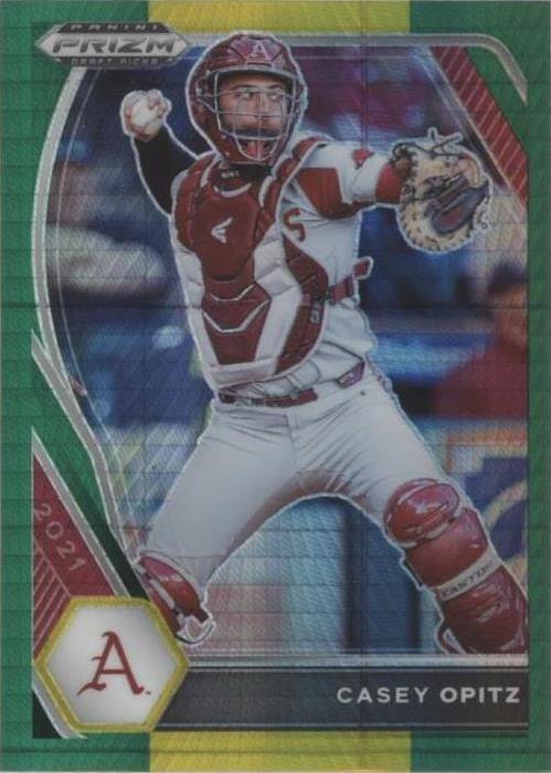 2021 Panini Prizm Draft Picks - Casey Opitz #PDP200 Green & Yellow ...