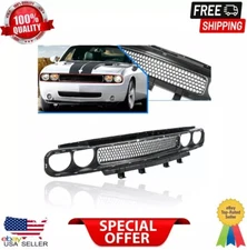 FOR 08-14 Dodge Challenger Front Upper Bumper Grille Trim Assembly W /Chrome