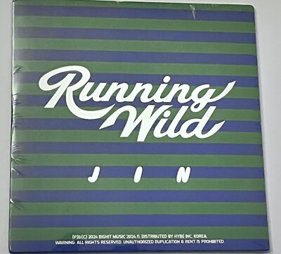 BTS-JIN-RUNNING WILD INSTRUMENTAL-USA IMPORT CD SINGLE -NEW & SEALED