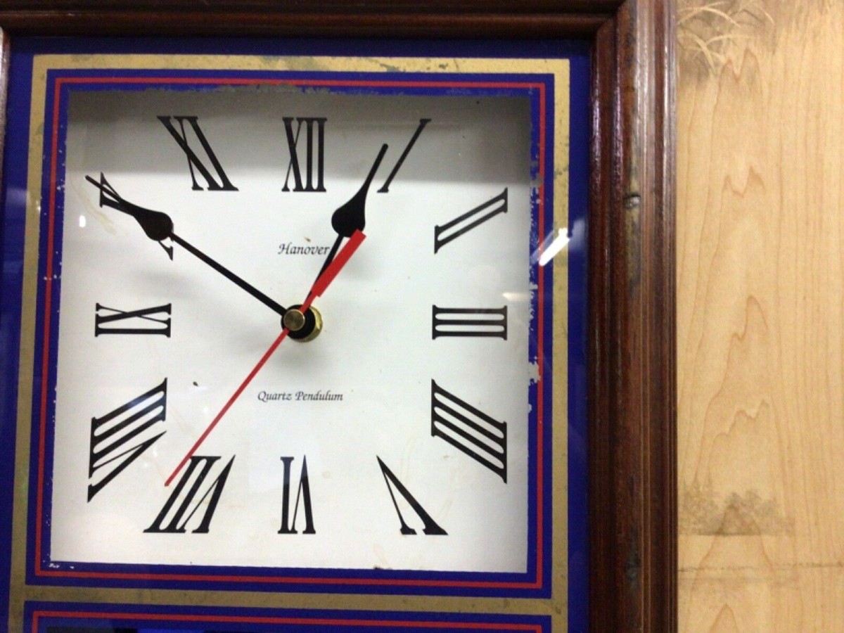 ペプシ PEPSI HANOVER 壁掛け時計 木製 クォーツ ヴィンテージ Vintage Hanover Pepsi Cola Quartz Pendulum Wall Clock | eBay