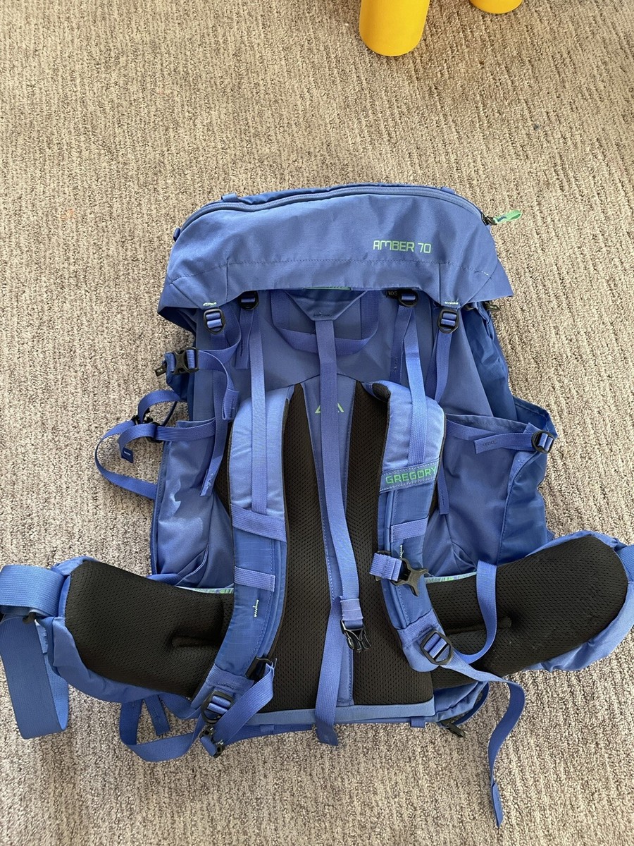Gregory Mountain Women's Amber 70L Hiking Blue XS Backpack EUC | eBay