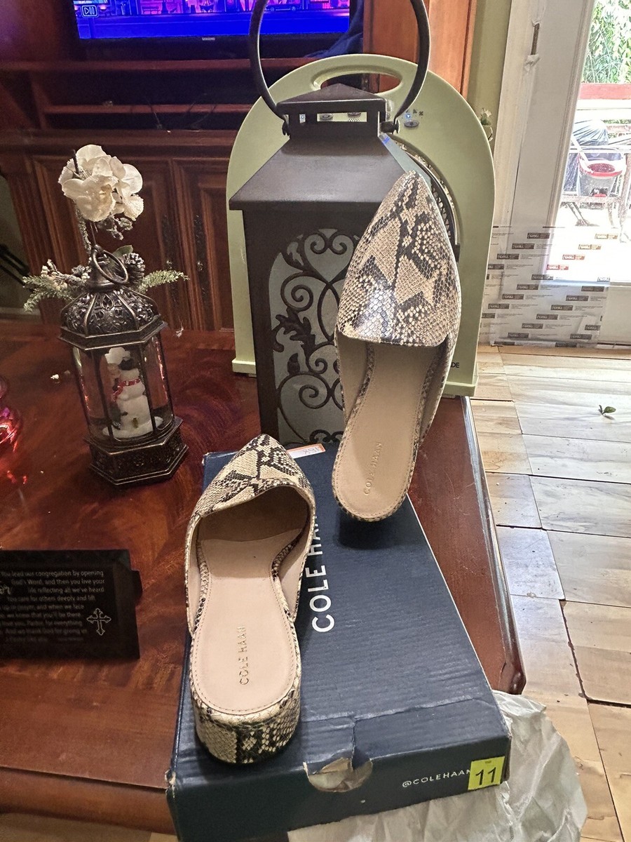 Cole Haan Python Print In Beige Piper Mule In Size 11 Sophistication  Always