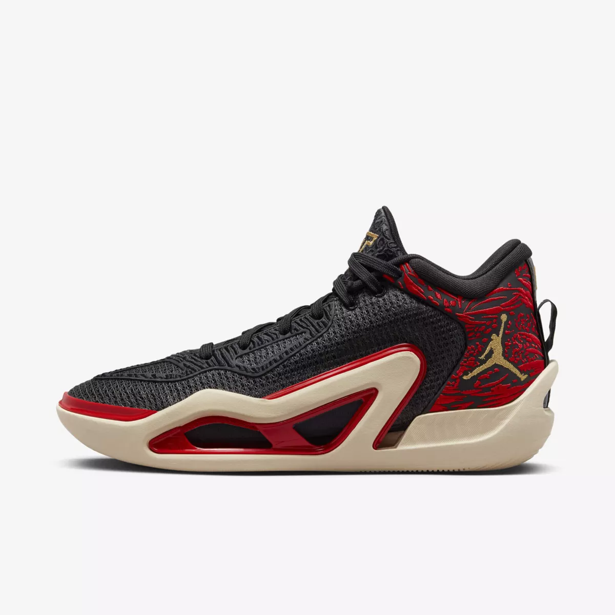 Nike Jordan Tatum 1 PF [DX6734-001] Men Basketball Shoes Black/Metallic  Gold/Red