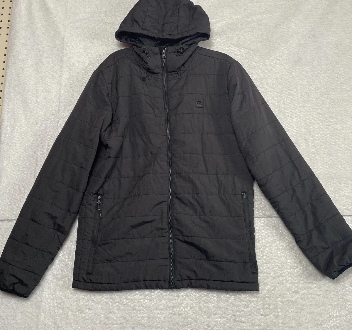 Billabong A Div Zip Up Lightweight Hooded Jacket Black Women s Size M. Read