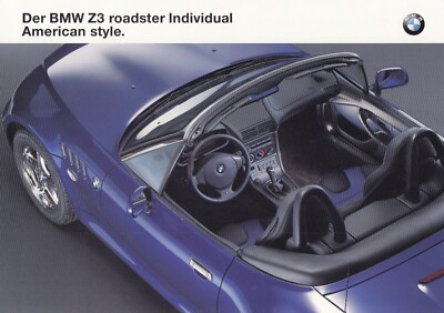BMW Z3 INDIVIDUAL AMERICAN STYLE Sondermodell Prospekt Brochure Sheet 59