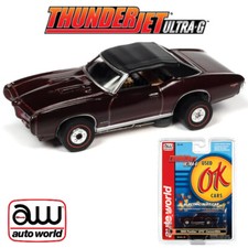 Auto World Thunderjet Ok Used Cars Pontiac GTO Convertible Burgundy HO Slot Car