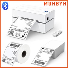 MUNBYN 4x6 Shipping Label Printer Bluetooth Thermal Printer for USPS FedEx UPS