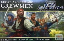 Frostgrave Ghost Archipelago Crewmen • 1 Sprue • 5 Miniatures • 28mm New