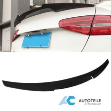 Heckspoiler Heckflügel Spoiler Lippe für Audi A4 B8.5 Lakiert Schwarz