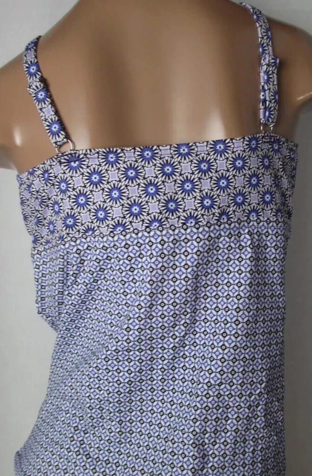 NWT Lands' End Womens Underwire Wrap Tankini Swimsuit Sizes 4-18 $85 4C706 - Image 2 of 2