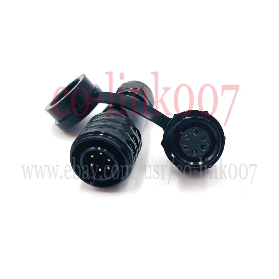 SA12 6 Pin ÷ 12mm Soldering Male IP67 Plug for Lines SA1210/P6 SA1212/S6 WEIPU - Image 4 of 4