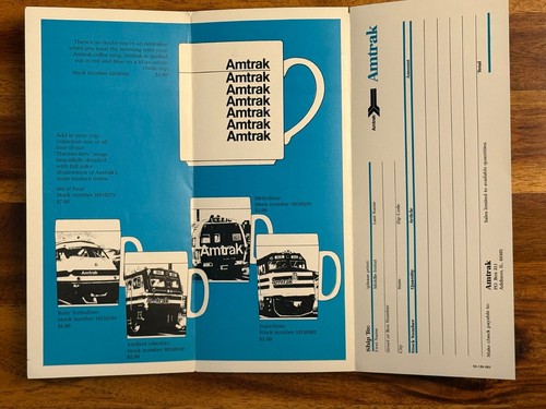 Amtrak Items for the Well-Trained Traveler Mail In Order Form Product Brochure - Bild 3 von 3