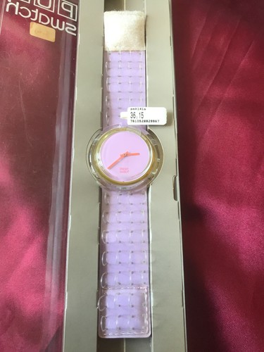 Armbanduhr SWATCH POP ORANGE BRUSH (PMK141) - NEU/NOS - lila - AUSSERGEWÖHNLICH!! - Bild 3 von 5