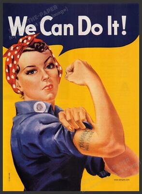 Tampax Tampons 2000s Print Advertisement Ad 2000 Rosie the Riveter