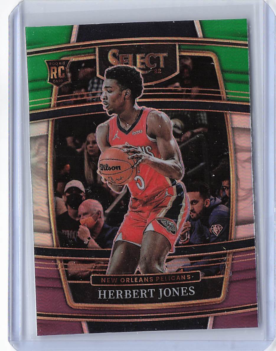 2021-22 Panini Select #45 Herbert Jones Green White Purple Prizms