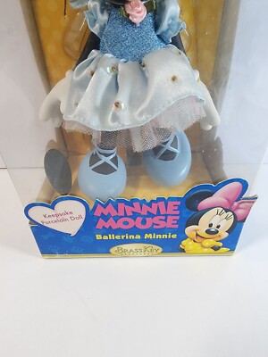 DISNEY Ballerina Minnie Mouse Porcelain Doll BrassKey Keepsakes