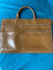 1980's brown leather portfolio/attache case