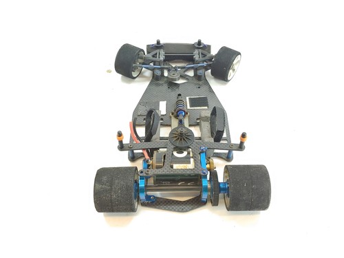 Vintage CRC Carbon Fiber 1/12 Scale 2wd Pan Car Roller Rolling Chassis w/ Body U - Picture 6 of 14